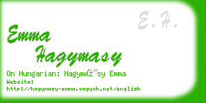 emma hagymasy business card